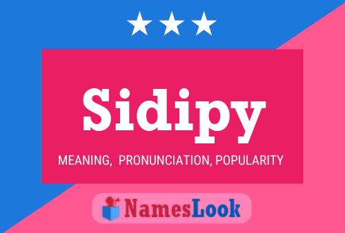 Sidipy Namensposter