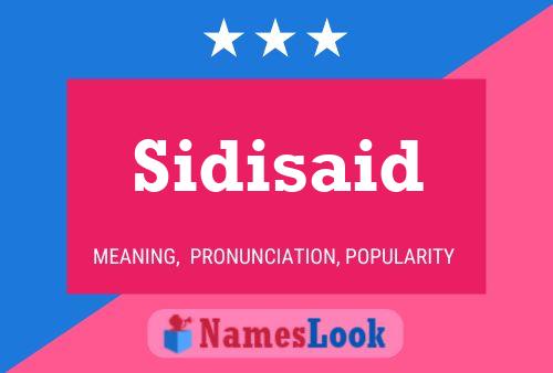 Sidisaid Namensposter