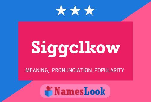 Siggclkow Namensposter