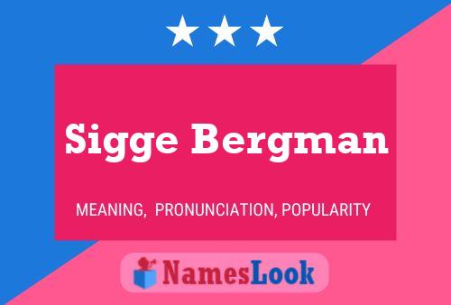 Sigge Bergman Namensposter