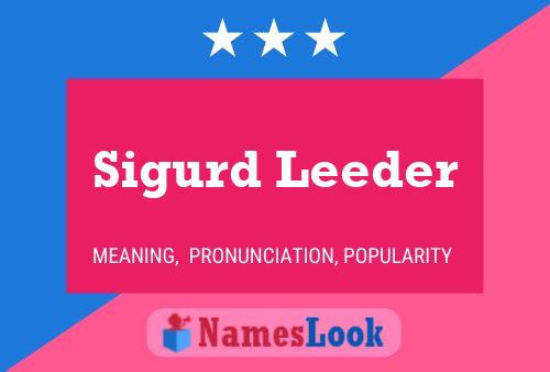 Sigurd Leeder Namensposter