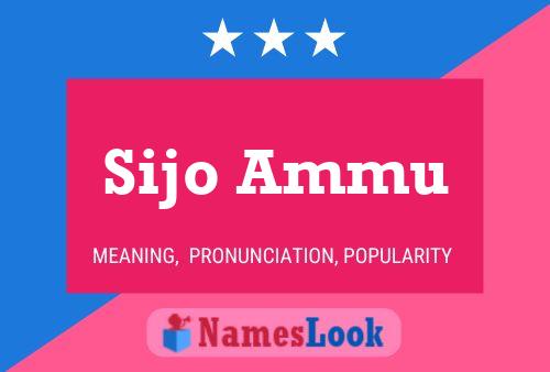 Sijo Ammu Namensposter