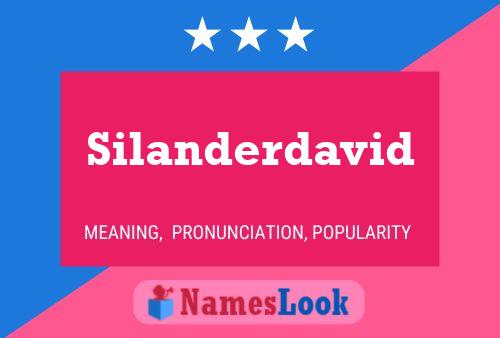 Silanderdavid Namensposter