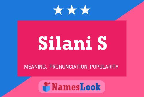 Silani S Namensposter