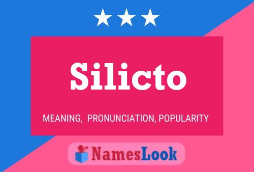 Silicto Namensposter