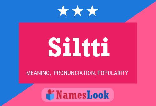 Siltti Namensposter