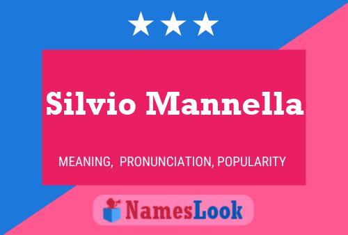 Silvio Mannella Namensposter