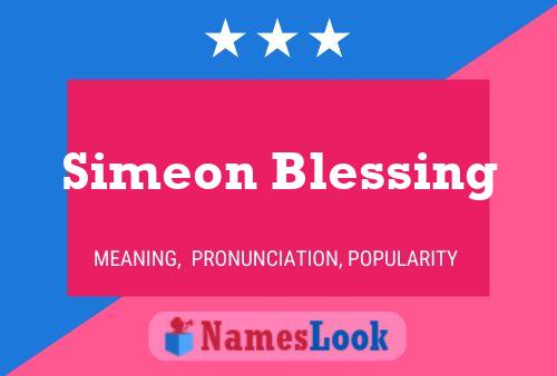 Simeon Blessing Namensposter