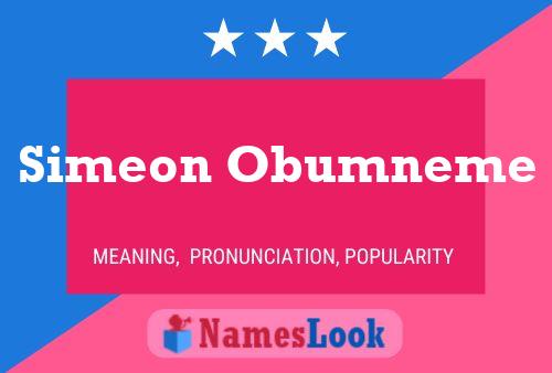 Simeon Obumneme Namensposter