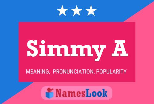 Simmy A Namensposter