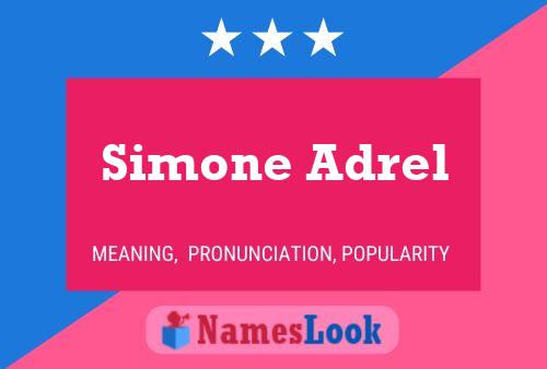 Simone Adrel Namensposter