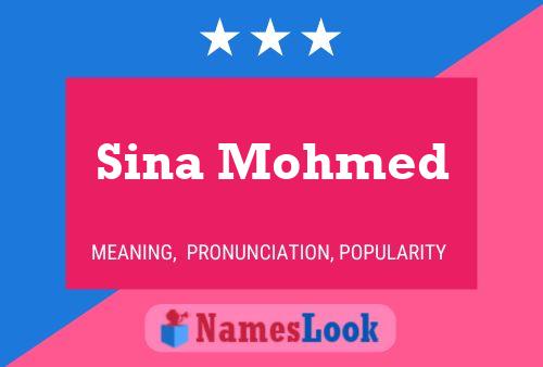 Sina Mohmed Namensposter