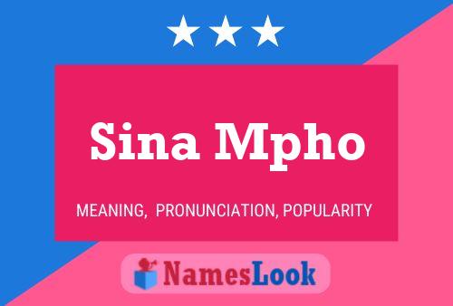 Sina Mpho Namensposter