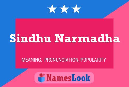 Sindhu Narmadha Namensposter