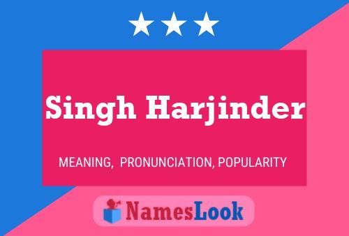 Singh Harjinder Namensposter