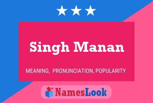 Singh Manan Namensposter