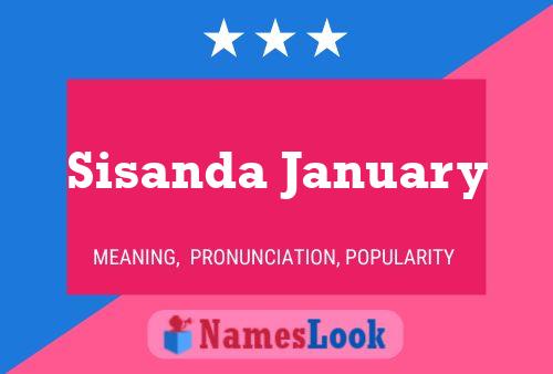 Sisanda January Namensposter