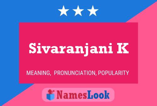 Sivaranjani K Namensposter