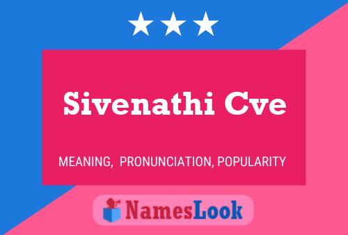 Sivenathi Cve Namensposter