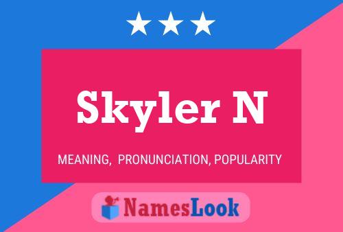 Skyler N Namensposter