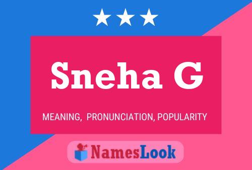 Sneha G Namensposter