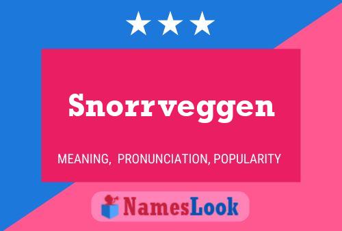 Snorrveggen Namensposter