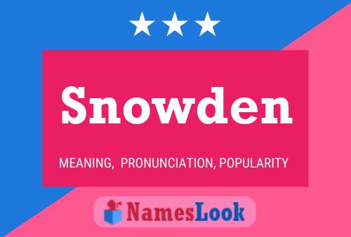 Snowden Namensposter