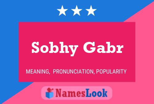 Sobhy Gabr Namensposter