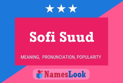 Sofi Suud Namensposter