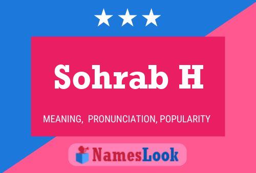 Sohrab H Namensposter