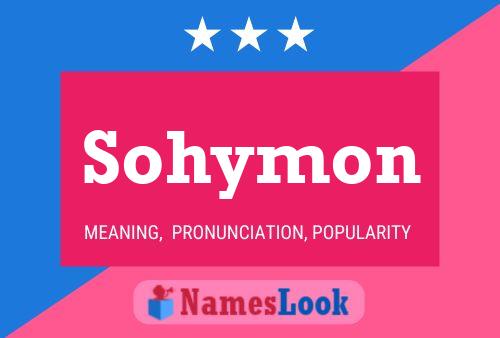 Sohymon Namensposter