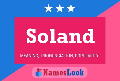 Soland Namensposter