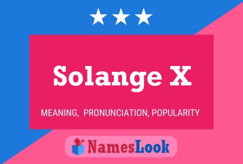 Solange X Namensposter