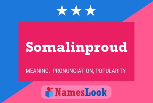 Somalinproud Namensposter