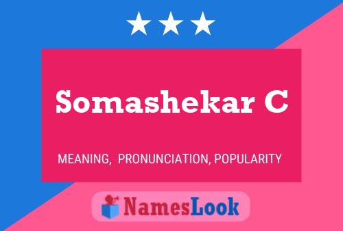 Somashekar C Namensposter