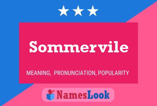 Sommervile Namensposter