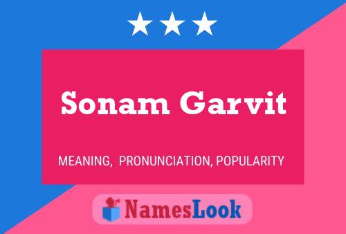 Sonam Garvit Namensposter