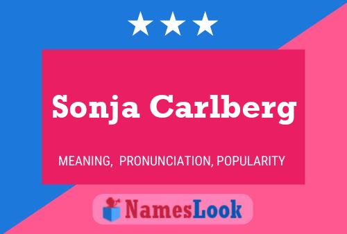 Sonja Carlberg Namensposter