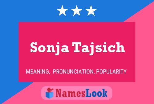 Sonja Tajsich Namensposter