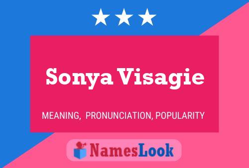 Sonya Visagie Namensposter