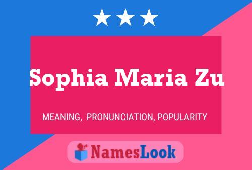 Sophia Maria Zu Namensposter