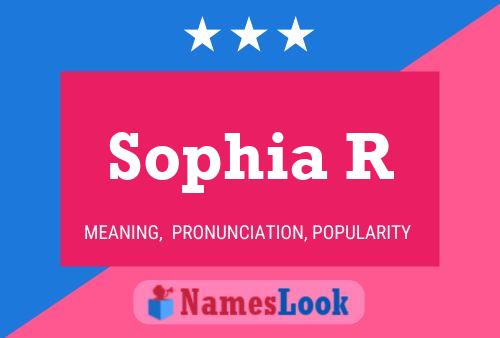 Sophia R Namensposter