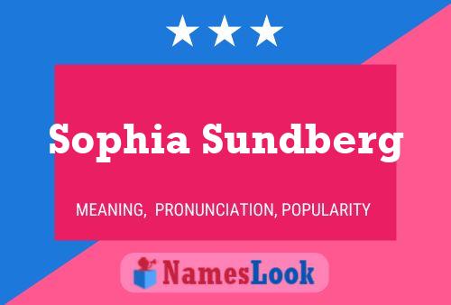 Sophia Sundberg Namensposter