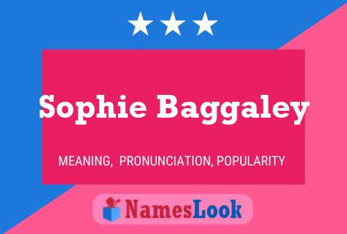 Sophie Baggaley Namensposter