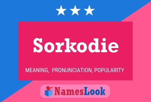 Sorkodie Namensposter