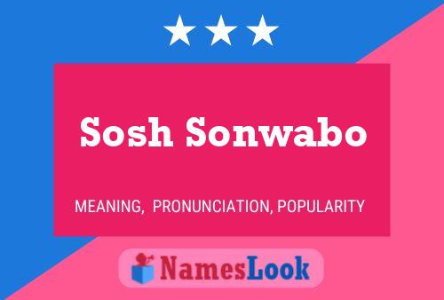 Sosh Sonwabo Namensposter