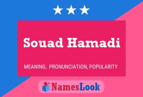 Souad Hamadi Namensposter