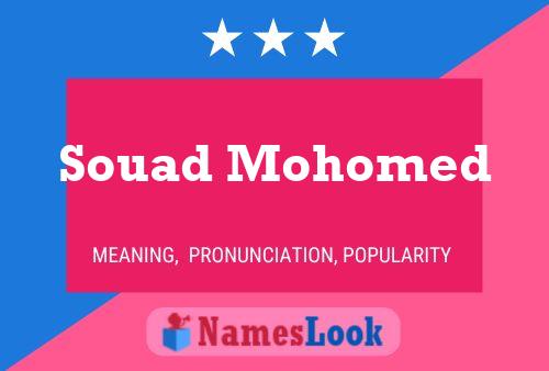 Souad Mohomed Namensposter