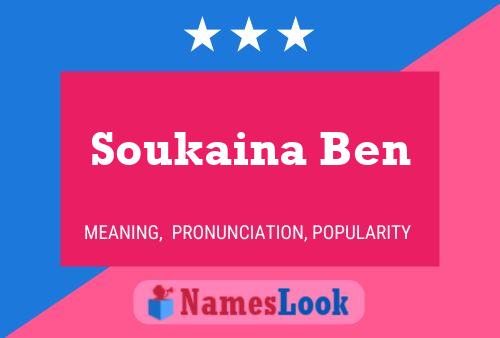 Soukaina Ben Namensposter