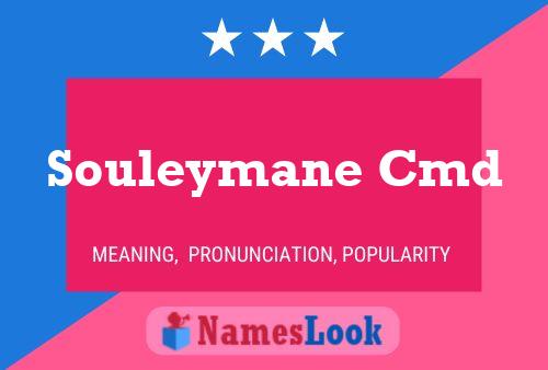 Souleymane Cmd Namensposter